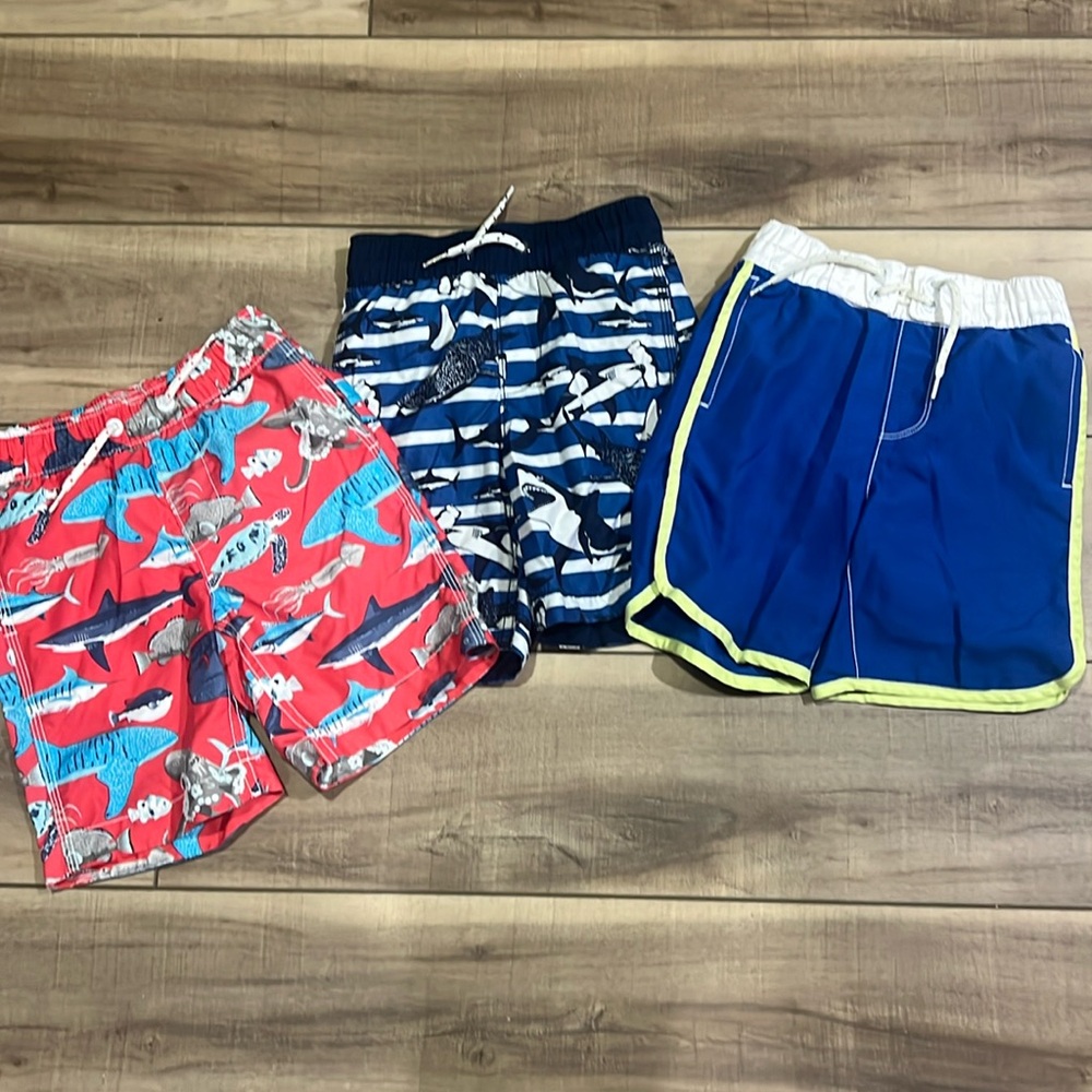 3 pairs boys swim trunks